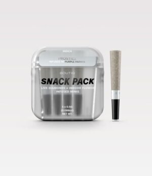 BOUTIQ SNACK PACK LIVE DIAMONDS 2.5G MINIS – FROSTIEZ INFUSED W / PURPLE PAPAYA