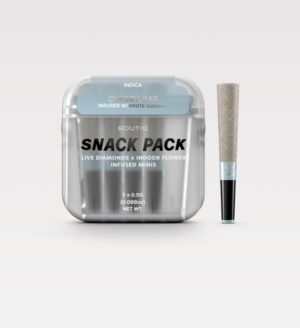 BOUTIQ SNACK PACK LIVE DIAMONDS 2.5G MINIS – CHERRY GAS INFUSED W / WHITE GUMMY