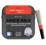 BOUTIQ SNACK PACK LIVE DIAMONDS 2.5G MINIS – BUBBLEGUM RUNTZ INFUSED W / RAINBOW BELTS