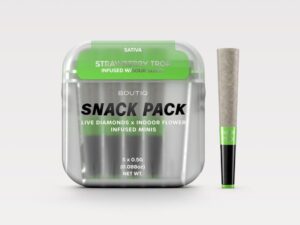 BOUTIQ SNACK PACK LIVE DIAMONDS 2.5G MINIS – STRAWBERRY TROP INFUSED W / SOUR SLUSH