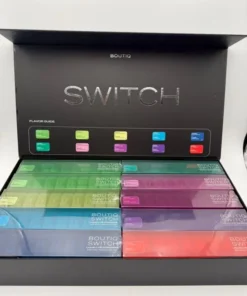 "Authentic Boutiq Switch V3 disposable dual-chamber vape device"